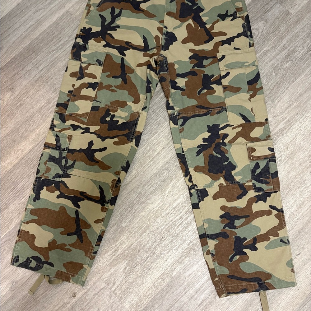 Stussy Camo Cargo Pants - Green/Brown/Black